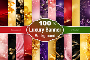 Luxury Banner Backgrounds Bundle, a Background Graphic by Forhadx5