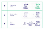 Travel Line Icon Set, an Outline Icon by iStar Design (Thumbnail 6 of 8)