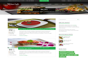 Raw Caf-Bootstrap Theme Restaurant