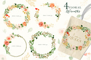 Classy Florals - Watercolor Clipart, a Decorative Illustration by wulano (Thumbnail 3 of 6)