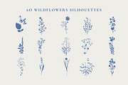 Indigo Wildflowers Illustrations, a Graphic by Paper Flowers Studio (Thumbnail 2 of 6)