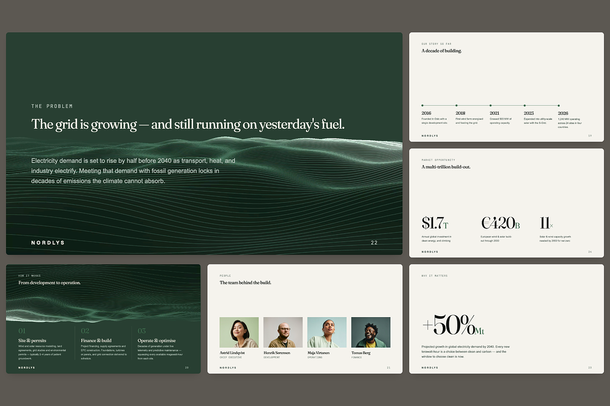 Clean Energy Pitch Deck Presentation, a Presentation Template by Oday Noon (Photo 4 of 9)