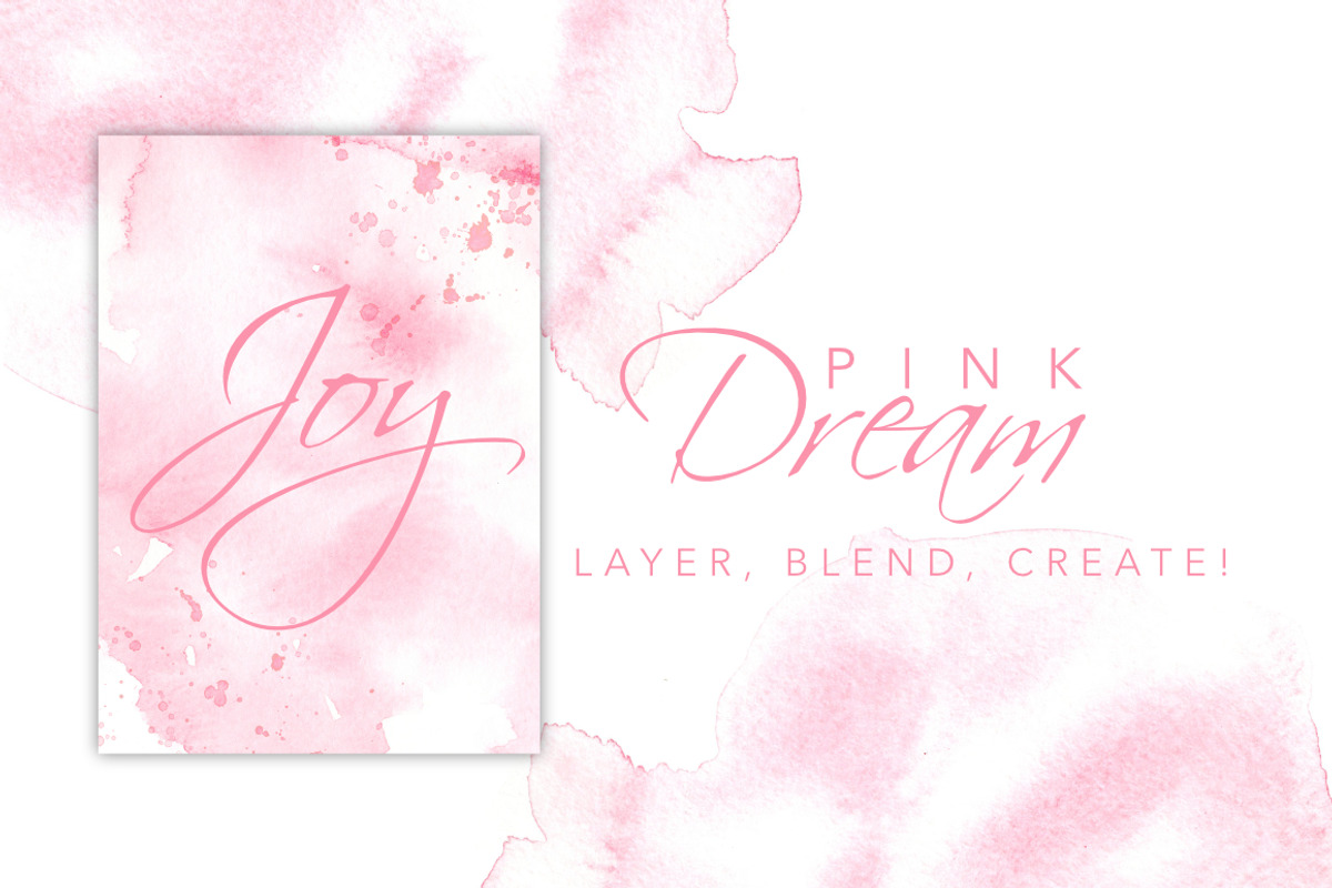 Pink Watercolor Backgrounds + Washes, an Illustration by Feather Grace Designs (Photo 4 of 7)