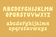 Sunbleach - a wavy display font, a Font by Press & Pen (Thumbnail 6 of 6)