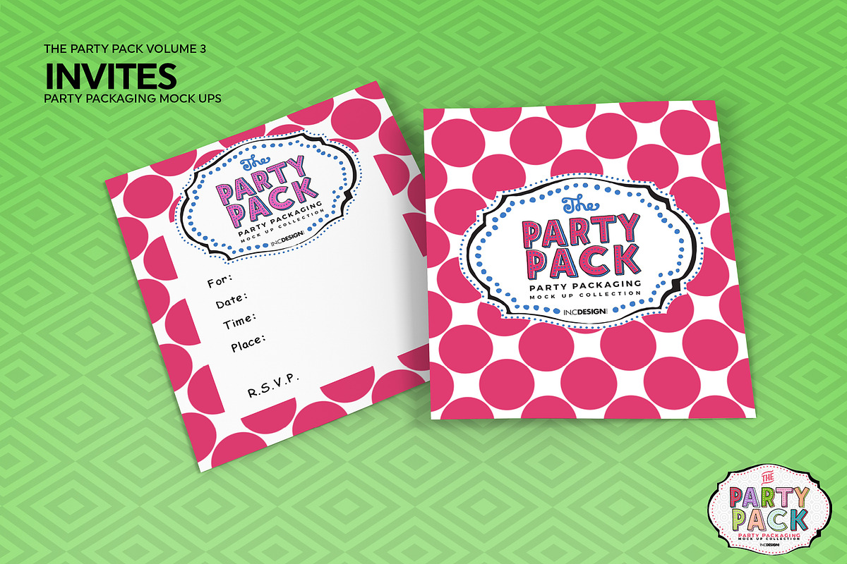 Vol.3 Party Packaging MockUps, a Packaging Mockup by INCDesign (Photo 10 of 18)