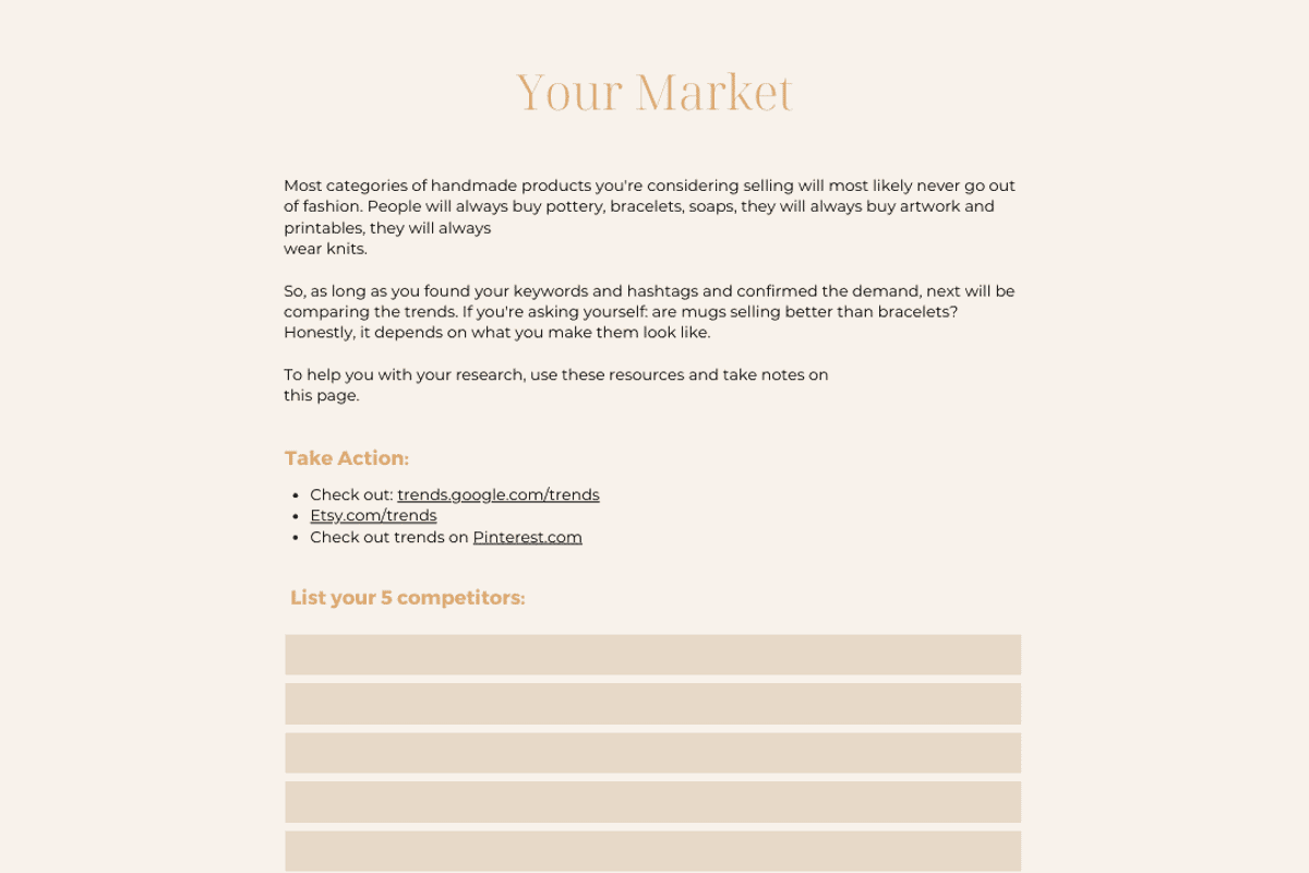 Handmade Business Planner, a Print Template by Brand Your Biz Co. (Photo 9 of 10)