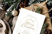 Gold Christmas Watercolor Clipart, a Decorative Illustration by Beigetime (Thumbnail 4 of 18)