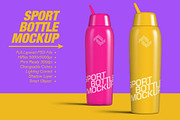 Sport Water Bottle Mockups Bundle, a Product Mockup by PSD Market (Thumbnail 3 of 14)