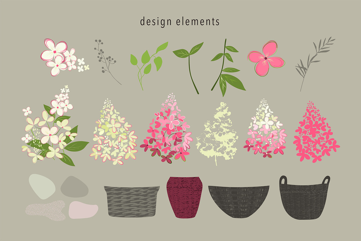 Hydrangea Floral art design, an Object Graphic by yana.tasha (Photo 9 of 9)