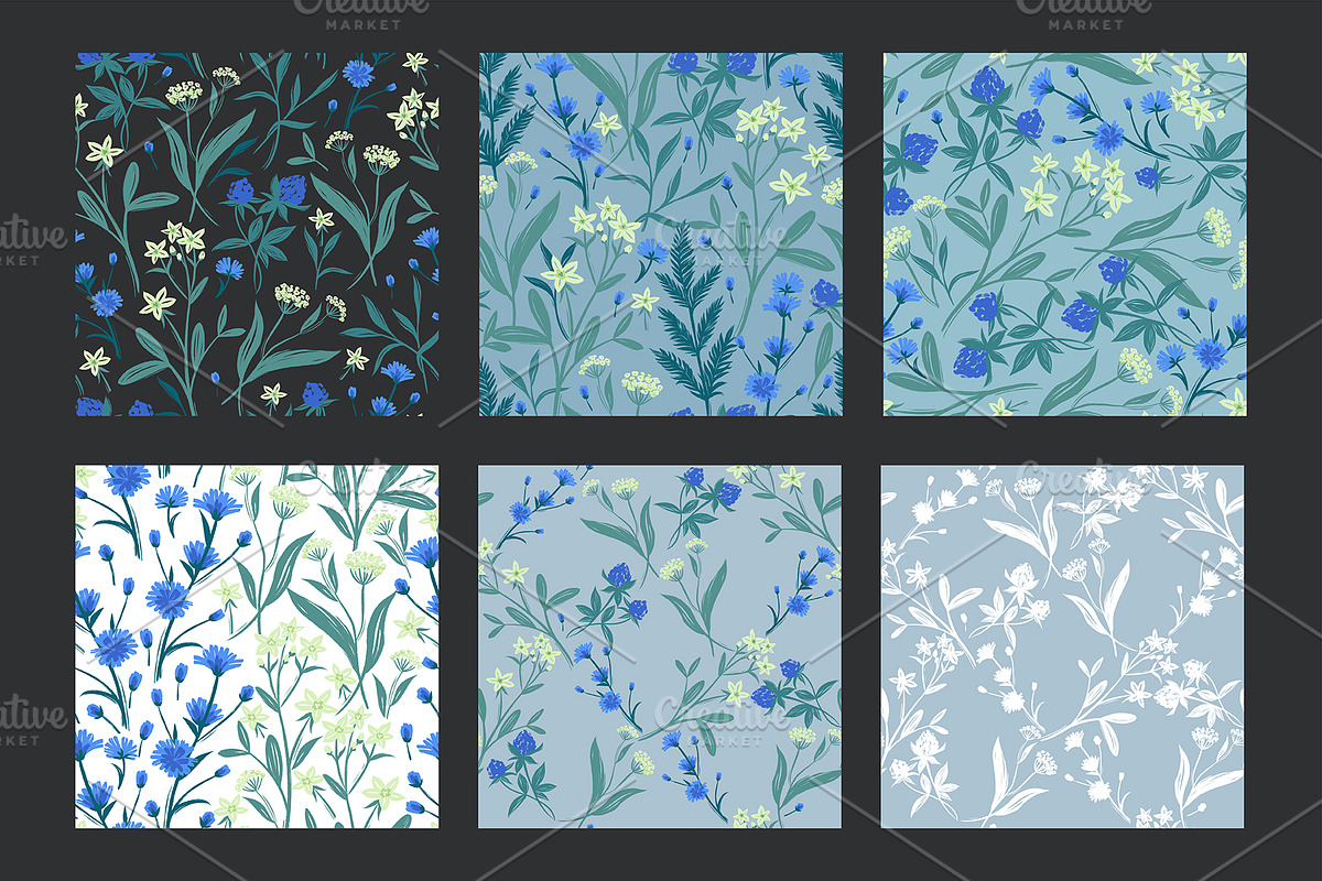 Meadow Flowers, a Pattern Graphic by MarynArts (Photo 2 of 9)