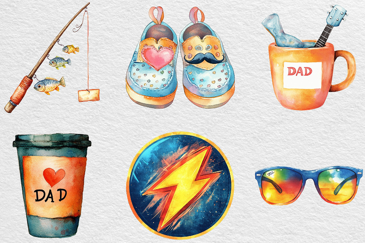 Father's Day Sublimation Bundle, an Illustration by Black Bird Studio (Photo 2 of 6)