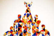 Soccer Posters in Mosaic Pattern, a Sport Illustration by TAlex (Thumbnail 4 of 6)