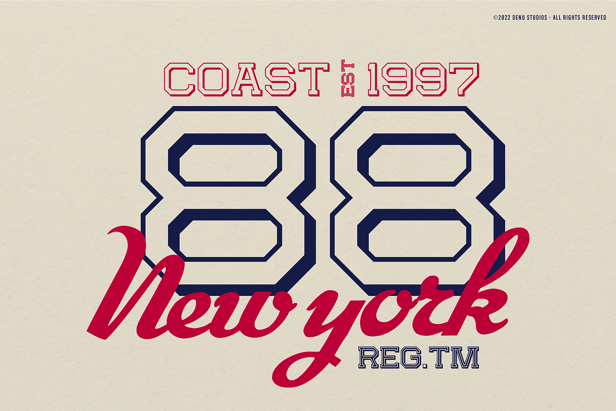 Absolute Glory Champ | Sport Varsity, a Slab Serif Font by Denustudios (Photo 4 of 12)