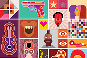 Abstract Pop Art collage (2 artwork), an Illustration by danjazzia (Thumbnail 2 of 3)