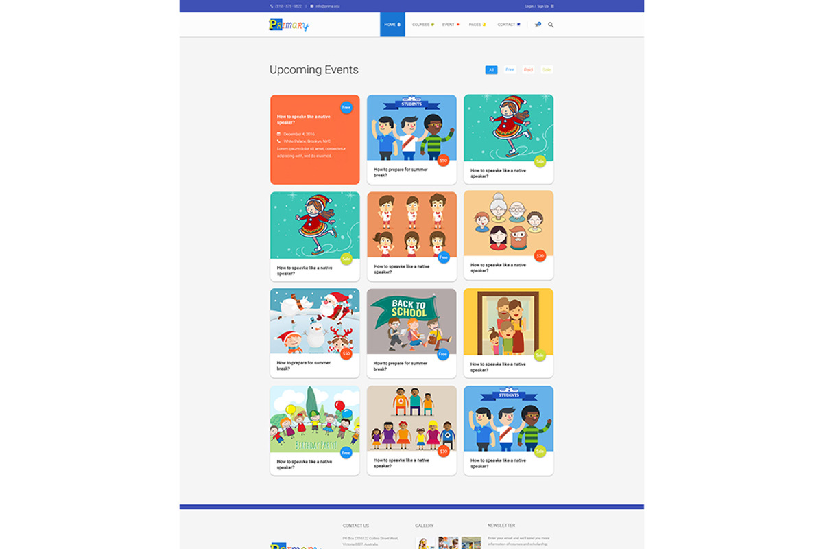 Primary - Unique Education Wordpress, a WordPress Template by Knighthemes (Photo 9 of 17)