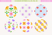 Geometric Floral Shapes & Patterns, an Object Graphic by Leila Divine (Thumbnail 13 of 16)