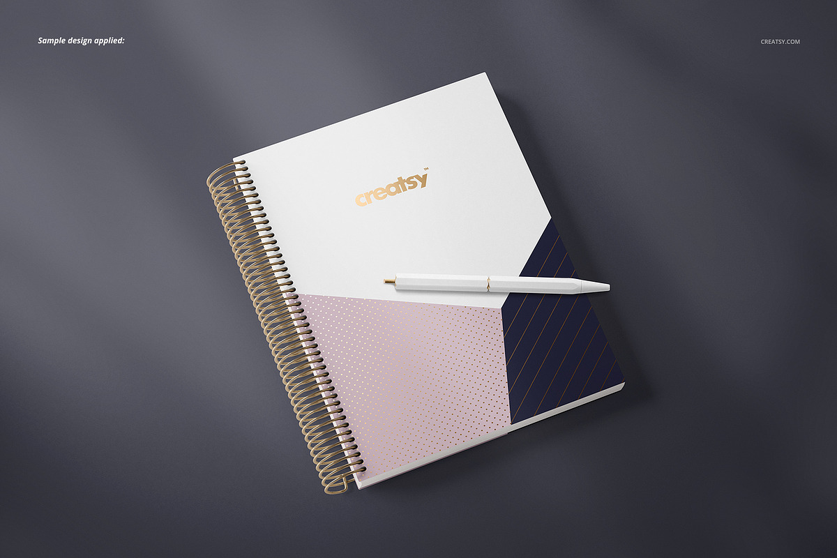 Coil Binding Planner Mockup Set, a Stationery Template by creatsy5 (Photo 7 of 13)