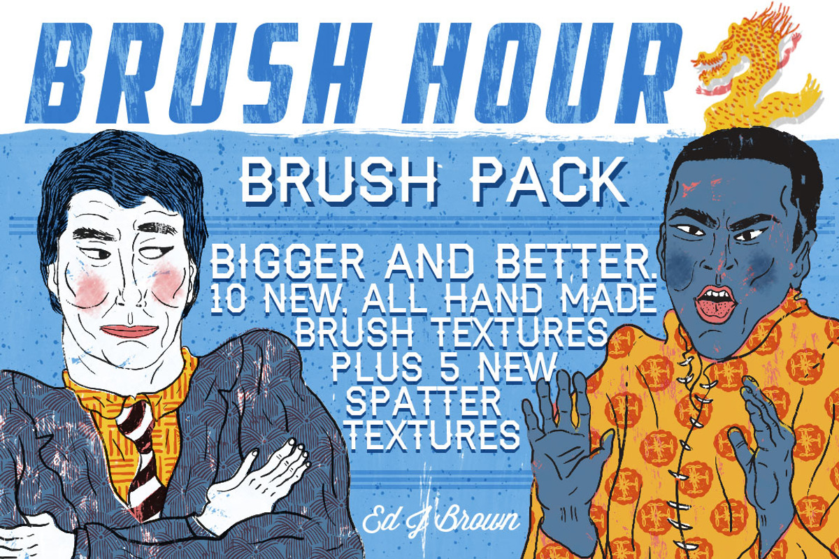 BRUSH HOUR 2! - Brush Pack, a Brush Add-On by Ed J Brown (Photo 1 of 2)