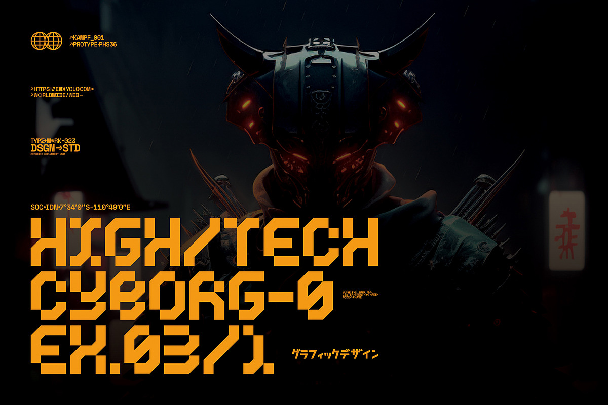 CYKLONE - Futuristic Display Font