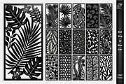 20 Panels tropical leaves pattern, a Graphic by CncCutModel (Thumbnail 1 of 5)