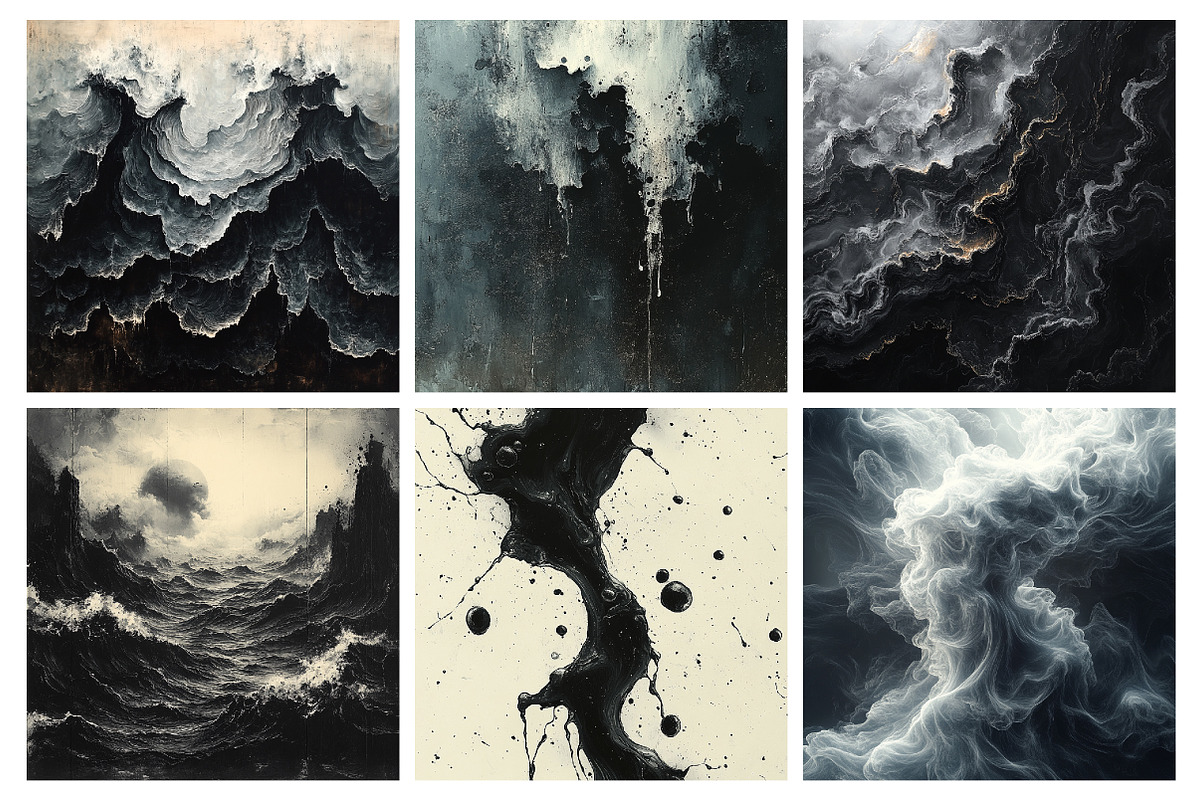 Dark Ink Textures, an Illustration by RobertsArt (Photo 3 of 5)