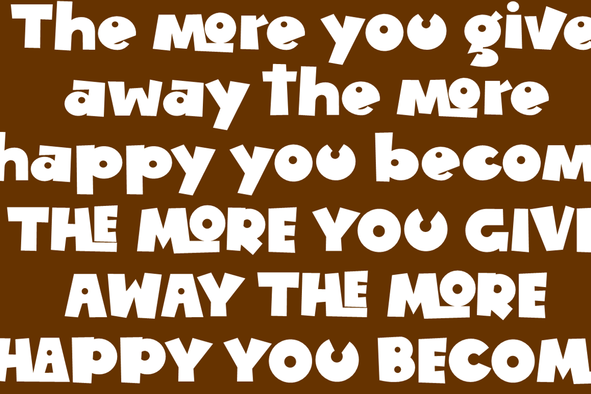Muter Kido - Display Cute fonts, a Sans Serif Font by Joko Setiono (Photo 9 of 11)