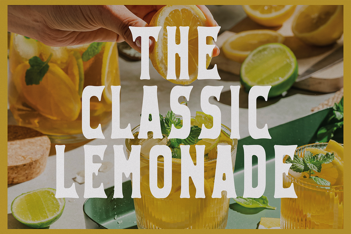 Lemonade Lagoon - Vintage Typeface, a Serif Font by HipFonts (Photo 6 of 10)
