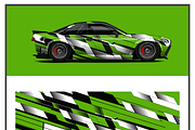 Vivid Racing Car Wrap Design, an Object Illustration by CarWrap design (Thumbnail 2 of 3)