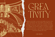 Vamos Unique Serif Typeface, a Serif Font by Alfinart (Thumbnail 7 of 10)
