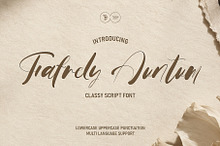 Fafrely Auntum - Classy Script Font
