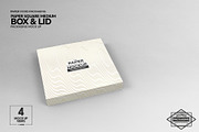 Medium Square Paper Box&Lid Mockup, a Cups & Container Mockup by INCDesign (Thumbnail 5 of 7)