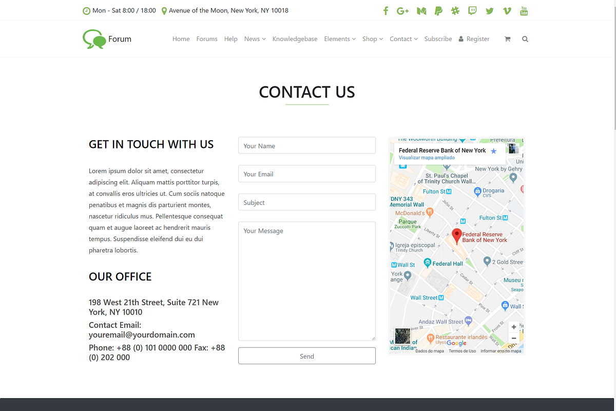 Forum & Community WordPress Theme, a WordPress Template by Visualmodo (Photo 8 of 27)