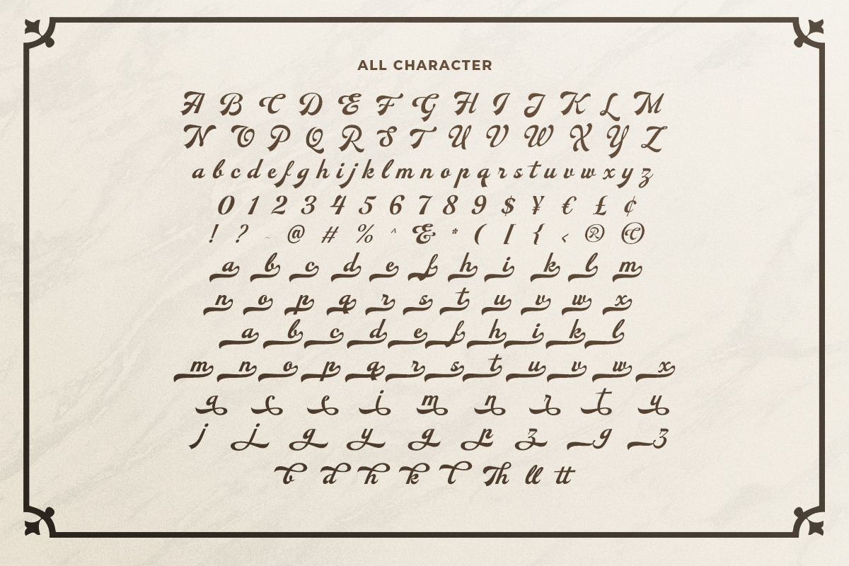Auskey - Stylish Bold Script, a Script Font by Bale Type (Photo 9 of 9)