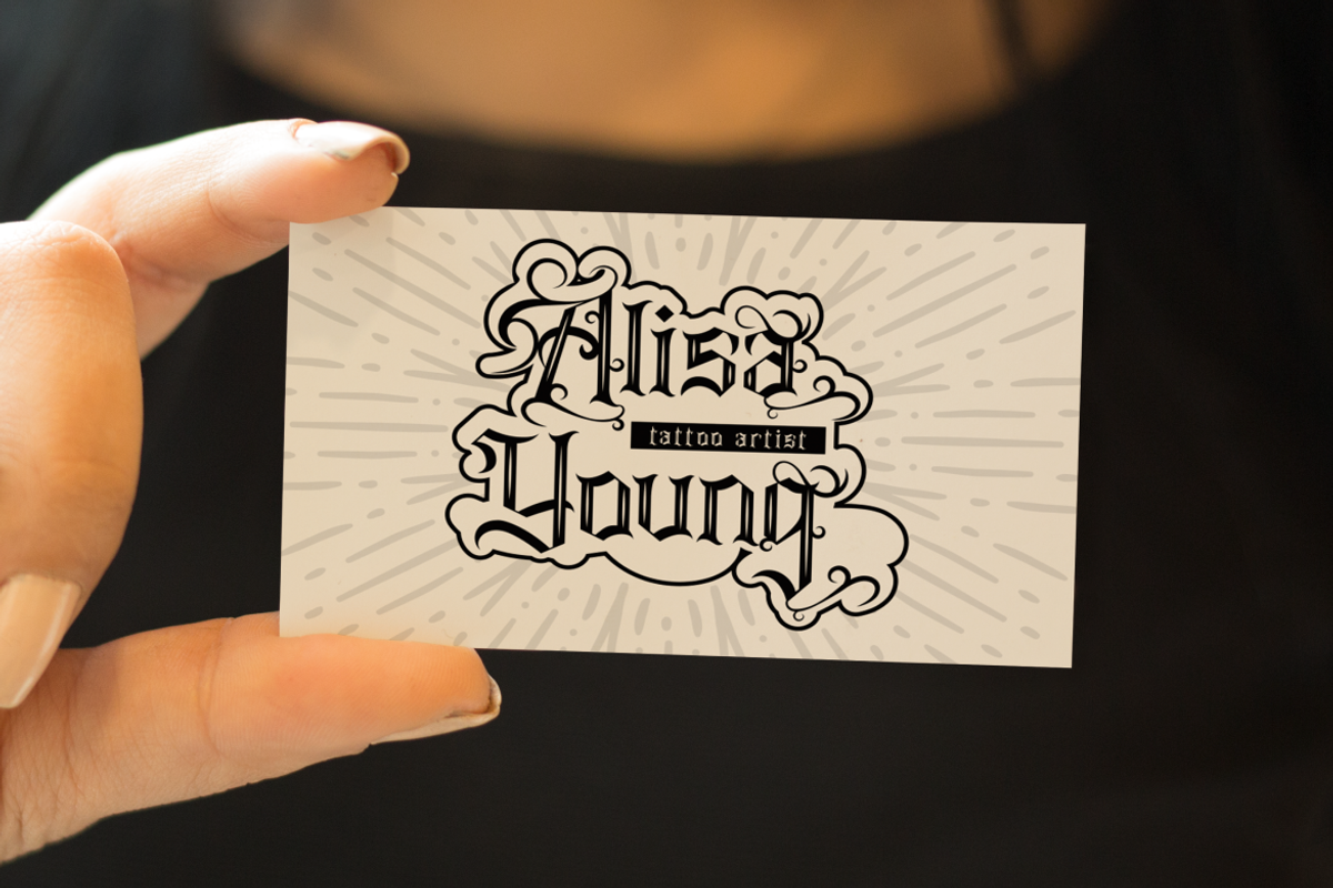 Atlas Celeste - Tattoo Font, a Font by PutraCetol Studio (Photo 8 of 11)