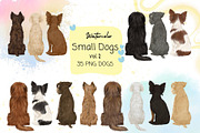 Watercolor Small Dog Breeds Vol 2, an Animal Illustration by ColorfulPT (Thumbnail 1 of 8)