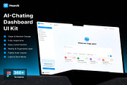 AI-Chatting Dashboard UI Kit Design, an UI Kit Template by Lumina_ui_ux202 (Thumbnail 1 of 7)