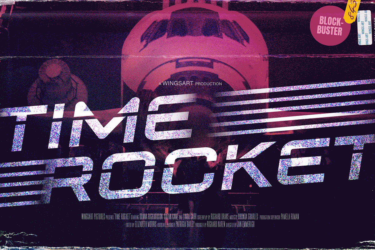 Jupiter Mission: A Retro Sci-Fi Font, a Handwritten Font by Wingsart Studio (Photo 12 of 13)