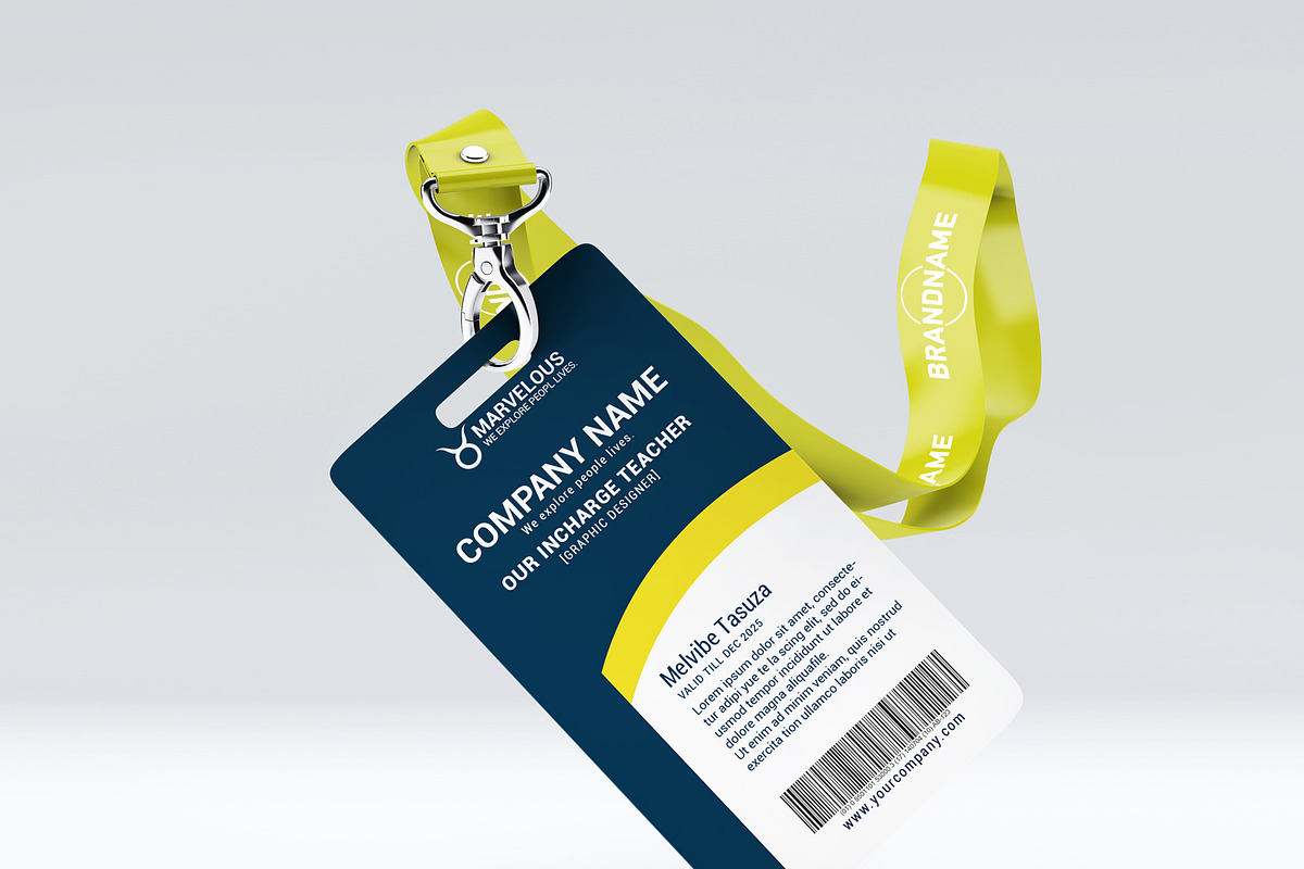 Teacher Identity Card, a Stationery Template by Business Flyers (Photo 2 of 4)