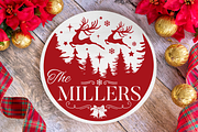 Christmas Family Name Door Sign Pack, an Illustration by Anastasia Feya (Thumbnail 3 of 8)