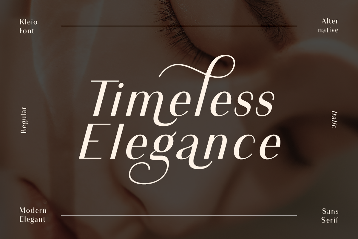 CF Kleio - Modern Elegant Sans, a Sans Serif Font by Indotype Foundry (Photo 3 of 10)