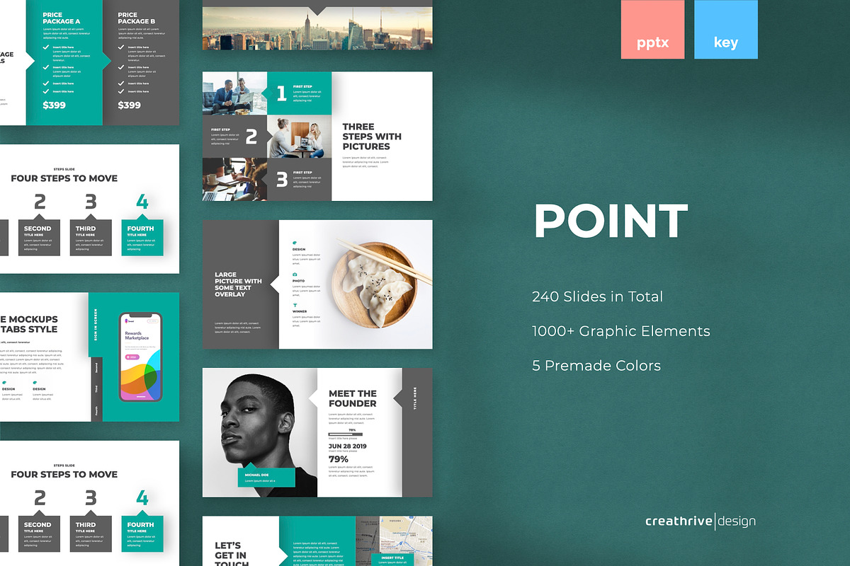 Point PowerPoint Template, a Presentation Template by Creathrive Design (Photo 1 of 8)