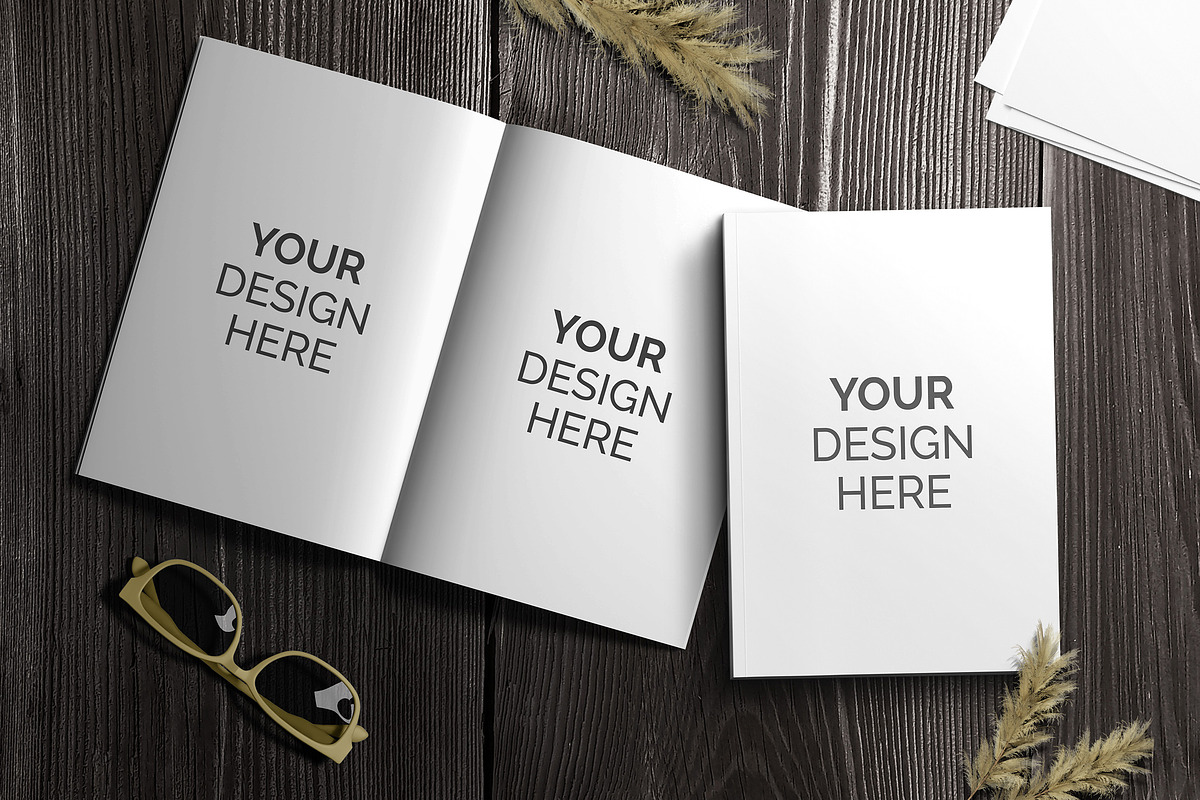 Magazine Book Mockup, a Books & Magazine Mockup by Artlogs x Modaldesain (Photo 2 of 2)
