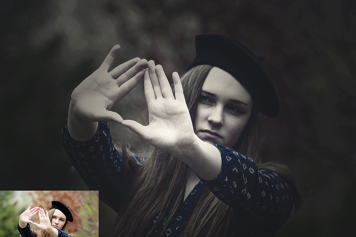 Dark Light Effect PS Action, an Action Add-On by Studio Retouch (Photo 2 of 9)