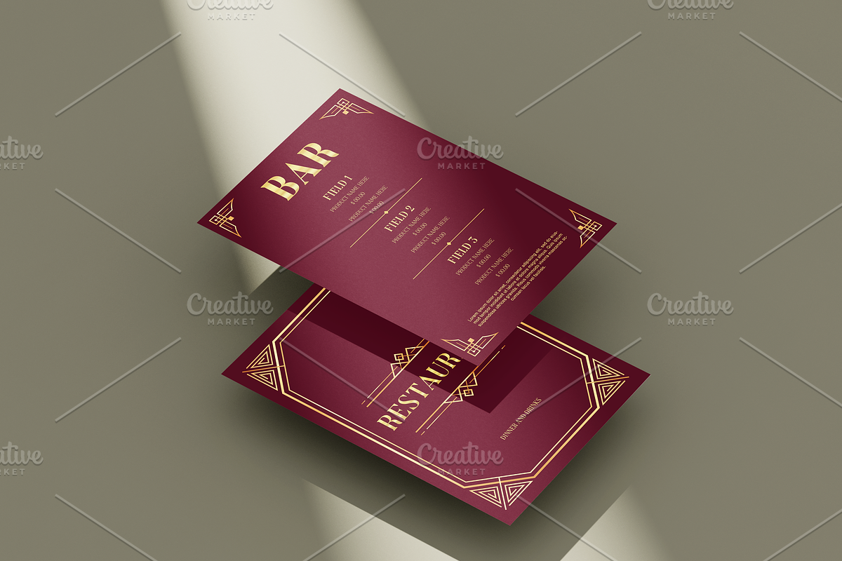 Elegant Menu, a Brochure Template by Tzochko (Photo 2 of 4)