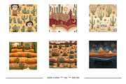 Desert Retro Art Style Patterns, a Pattern Graphic by karenfoleyphoto (Thumbnail 7 of 13)