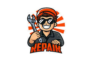 Handyman Engineering Service Logo, a Branding & Logo Template by funpixel