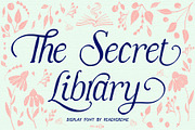 The Secret Library // Vintage Italic, a Handwritten Font by PeachCreme (Thumbnail 17 of 17)