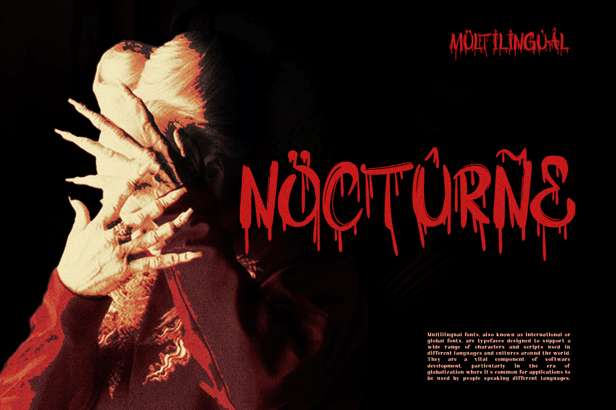 Bloody Shout - Horror Display Font, a Blackletter Font by RagamKata (Photo 11 of 12)