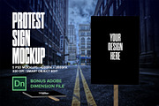 Protest Sign Mockup, a Print Template by IFBdesign (Thumbnail 1 of 5)