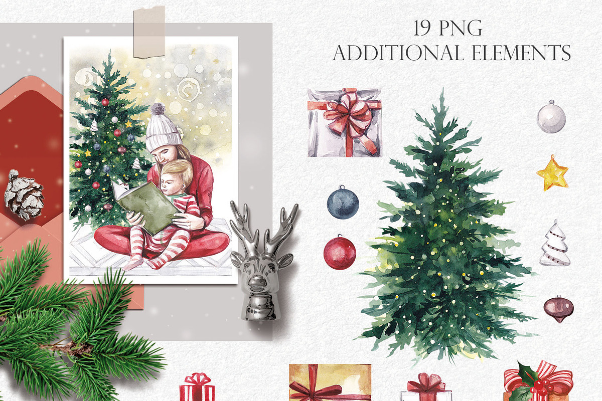 WATERCOLOR FAMILY BUNDLE, a Person Illustration by Elena_Sedova (Photo 16 of 16)